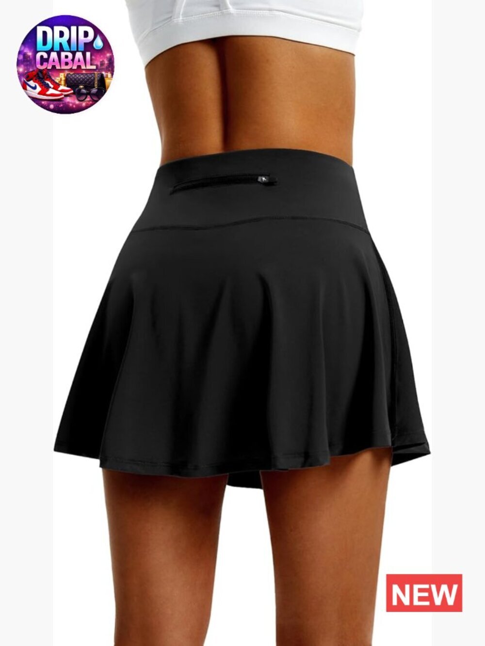 High Waist Pleated Tennis Skirt with Pockets Athletic Golf Skort